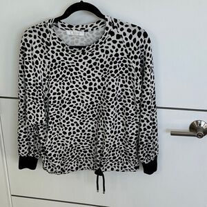 Chloe Black and White Patterned Sweatshirt